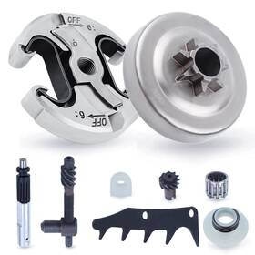 Adefol 712804544375 .325 Inch 7t Chainsaw Clutch Drum Kit Replacement Parts With Oil Pump Wor