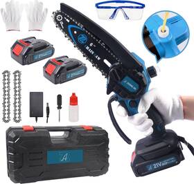 Air Tools 313039584503 Zhongan Mini 6 Inch Chainsaw Cordless Electric Small Portable Light Weight Branc