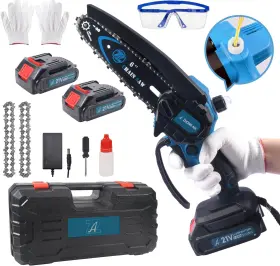 Air Tools 313039584503 Zhongan Mini 6 Inch Chainsaw Cordless Electric Small Portable Light Weight Branc