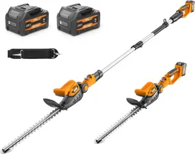2in1-sjg-llj-0909 Alloyman 20v 2-in-1 Cordless Pole And Handheld Hedge Trimmer Electric Trimme