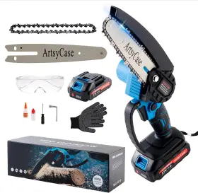 Anhui Xiangyuan New Energy Co. Ltd. 711181569100 Artsycase Mini Chainsaw 6-inch Cordless Portable Chainsaws Small Handheld Chai