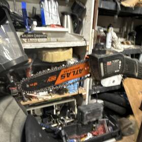 Atlas 30403-243 80v Brushless Battery Pole Saw Chainsaw 10 Inch Orange Black
