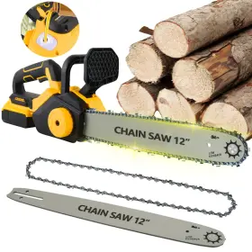 Tq-ldj-dw12c Autojare Fit Dewalt 20v Max Battery Brushless 12 Inch Compact Cordless Chainsaw With 2 Chains