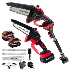 Autubin Gzj-6 Electric Pole Saw For Tree Trimming 6ftft Extendable Cordless 2-in 1