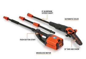 Bad Boy 088-7525-00 80v Brushless 10 Inch Pole Saw With 2ah Battery