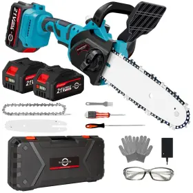 Bahoomed 748253828988 21v Cordless Mini Pruning Chainsaw - 8 Inch Battery With Automatic Oil