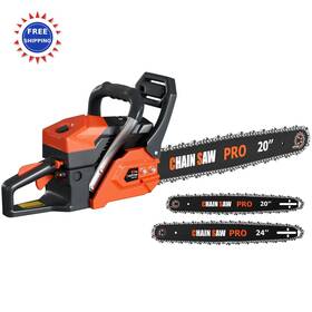 Baotree 24050 62cc 20in 24in Gas Chainsaw With 2 Cycle Engine And Anti Vibration System Inch