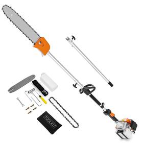 Baotree 631060186726 48cc Gas Powered Pole Saw 13.5-inch 2-cycle Engine 16ft Adjustable Extension