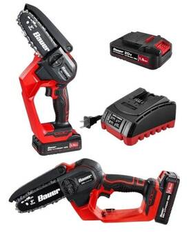 Bauer 70623 20v Brushless Cordless 5 Inch Pruning Saw Compatible With
