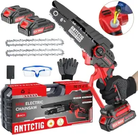 Branded 313050638636 Mini Chainsaw Cordless 6 Inch Small Electric Battery Powered Handheld