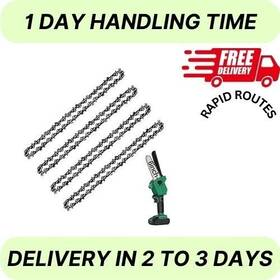 Branded 723497118743 Mini Chainsaw Chain 6inch For Cordless Electric Handheld 4pack
