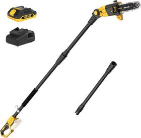 Branded Zj8j321 Pole Saw 8-inch For Tree Trimming Cordless 15-ft Max Reach Auto Oilin