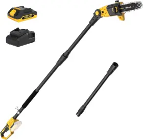 Zj8j321 Branded Pole Saw 8-inch For Tree Trimming Cordless 15-ft Max Reach Auto Oilin