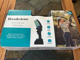 Brookstone 198018377587 New Mini Electric Chainsaw Great For Outdoors And Camping