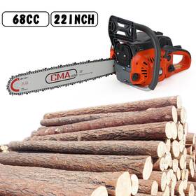 Bruceshark-009 H014-a016 22 Inch 68cc Gasoline Chainsaw Cutting Wood Gas Sawing Aluminum Crankcase Chain Saw