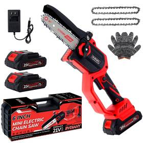 Bvdiahy 663899282805 Mini Chainsaw Cordless 6 Inch Electric Battery Powered Handheld Cha