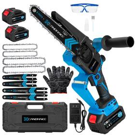Canbrake 768553577881 Cordless Mini Chainsaw 8 Inch And 6 Portable Handheld Chain Saw With 2 X