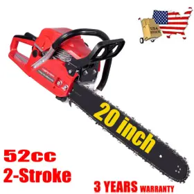 Catinbow 077400146584 52cc Heavy Duty Petrol Chainsaw 20 Inch Bar 50 Cm Cut 2-stroke Easy-starting