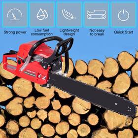 Catinbow 077400622569 20inch Petrol Chainsaw 52cc 2-stroke Chain Saw For Wood Cutting Garden Farm Home