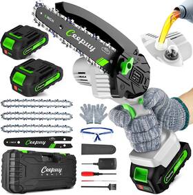 Ceepuy Expdkn B0cgrnn3kt Mini Chainsaw Cordless 6 Inch Portable Electric With Automatic