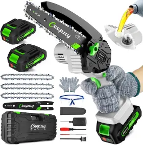 B0cgrnn3kt Ceepuy Expdkn Mini Chainsaw Cordless 6 Inch Portable Electric With Automatic