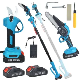 Clownya 745073249337 4-in-1 Cordless Pole Saw Pruning Set Electric Shears And 6 Inch S