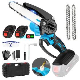 Comin Wl2501001-comin Mini Chainsaw Cordless 6-inch 2 X 1.5ah Batteries And Auto Oiler Small Chain S
