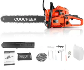 Coocheer 975465484235 62cc Gas Powered Chain Saws 20inch 3.5hp 2-stroke Gasoline Saw With Fo