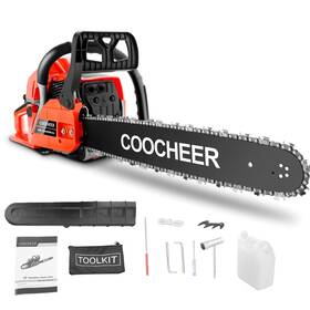 Coocheer 975465484242 Gas Chainsaw 62cc 20inch Powered Chain Saws 3.5hp 2-stroke Gasoline Chai