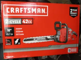 Cmxgsamy42nb Craftsman 084931849679 S1800 2-cycle 42cc 18 Inch Gas-powered Chainsaw Brand New