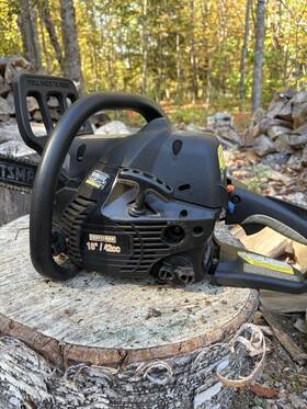 Craftsman 58350990 Chainsaw 18 Inch 42cc For Parts Or Repair Sim-pul