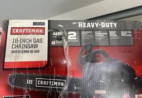 Craftsman 7138188 18 Inch Gas Chainsaw 46cc 2-cycle Heavy Duty New In Box Carrying Case