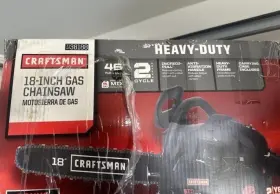 7138188 Craftsman 18 Inch Gas Chainsaw 46cc 2-cycle Heavy Duty New In Box Carrying Case