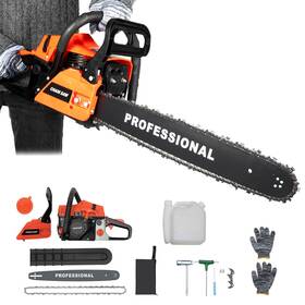 Cubellin 755824182783 Upgrade 58cc Gas Chainsaw 20 Inch 2-stroke Powered Air-