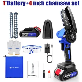 Dayplus 799491835313 4 Inch Brushless Electric Compact Chainsaw Saw Cutter Cutting Tree Wood Branche