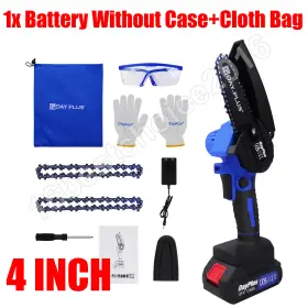 Wzlj550 Dayplus New 600w Handheld Mini Electric Chainsaw Cordless Wood Cutter Saw Battery Power