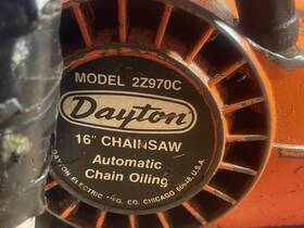 Dayton 2z970c Chainsaw