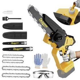 Dejunpiool 901489039182 Mini Chainsaw Cordless 6 8 Inch Electric Brushless Battery Powered