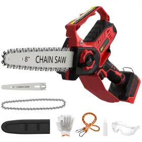 Demima 711663801582 Mini Chainsaw For Miwaukee M18 Battery 8-inch And 6-inch 2-in-1 Cordless Elec