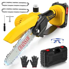 Xb-dj001 Denqir Cordless Mini Chainsaw For Dewalt 20v Max Battery Powered No Elect