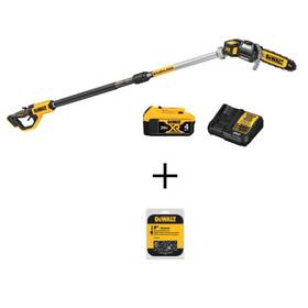 Dewalt Dcps620m1wdt608 20v Max 8 Inch Cordless Battery Powered Pole Saw Kit With 1 4ah Charger