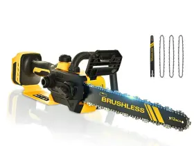 Dinftin 027685453426 12-inch Brushless Chainsaw Compatible For Dewalt 20v Battery No Co