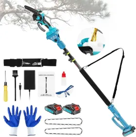 2-in-1pole Dnlbbo Saw 6 Inch Mini Chainsaw Cordless With Extension Pole Automatic Oile