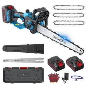 Cs12 Docsmart Cordless Electric Chainsaw 12 Inch 4000mah Batteries Rechargeable Tree