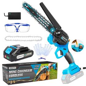 Dodowin D-775wmndj-8c-chk-og Mini Chainsaw 8 Inch Cordless With 2.0ah Battery And Charger Po