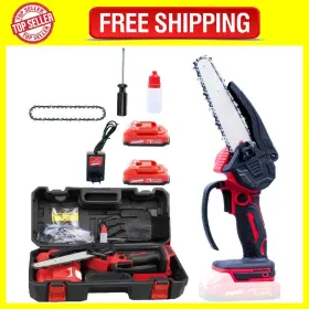 Dogtooth 445017914989 Mini Chainsaw 6 Inch Cordless Wood Ranger With V Battery