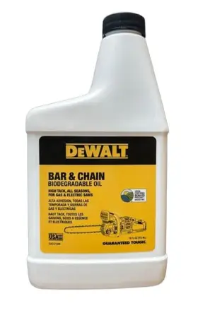 Dynamic Green Products Inc 313109920934 Dewalt Biodegradable Chainsaw Oil High Performance Non Toxic Professional Lub