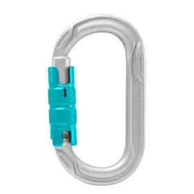 Edelrid 852050000060 Carabiner Oval Power 2500 Triple Lock Silver