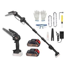 Eggrack 19981983 2-in-1 Cordless Pole Saw And Mini Chainsaw Electric Length Adjustabl