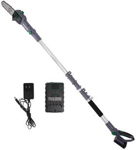 Elevon 762232320683 Caligreen Tools 20v 8 Inch Cordless Polesaw Pole Saw 10ft Reach Great For Pruning